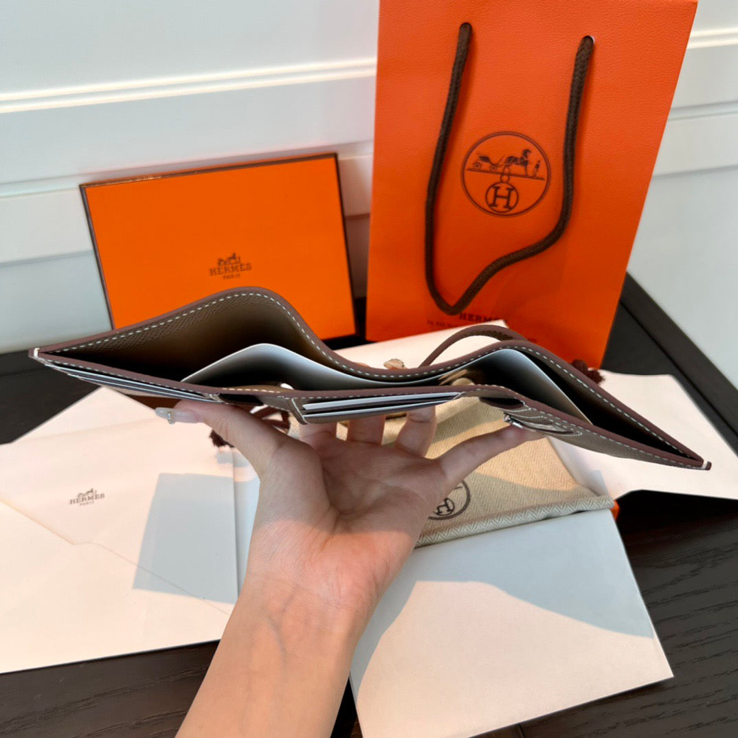 에르메스 베안 콤비 월렛 앱송 은장