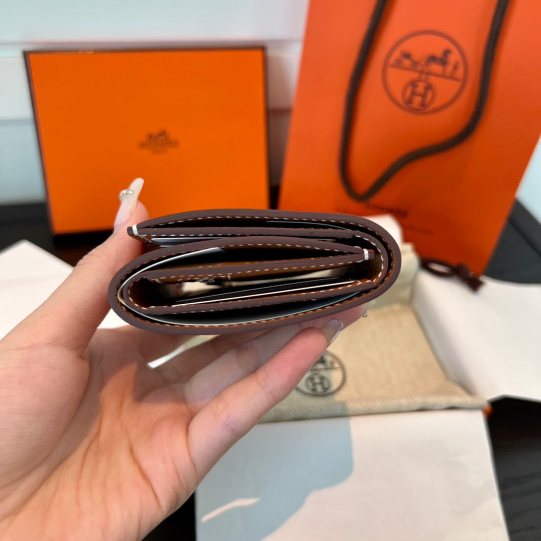 에르메스 베안 콤비 월렛 앱송 은장