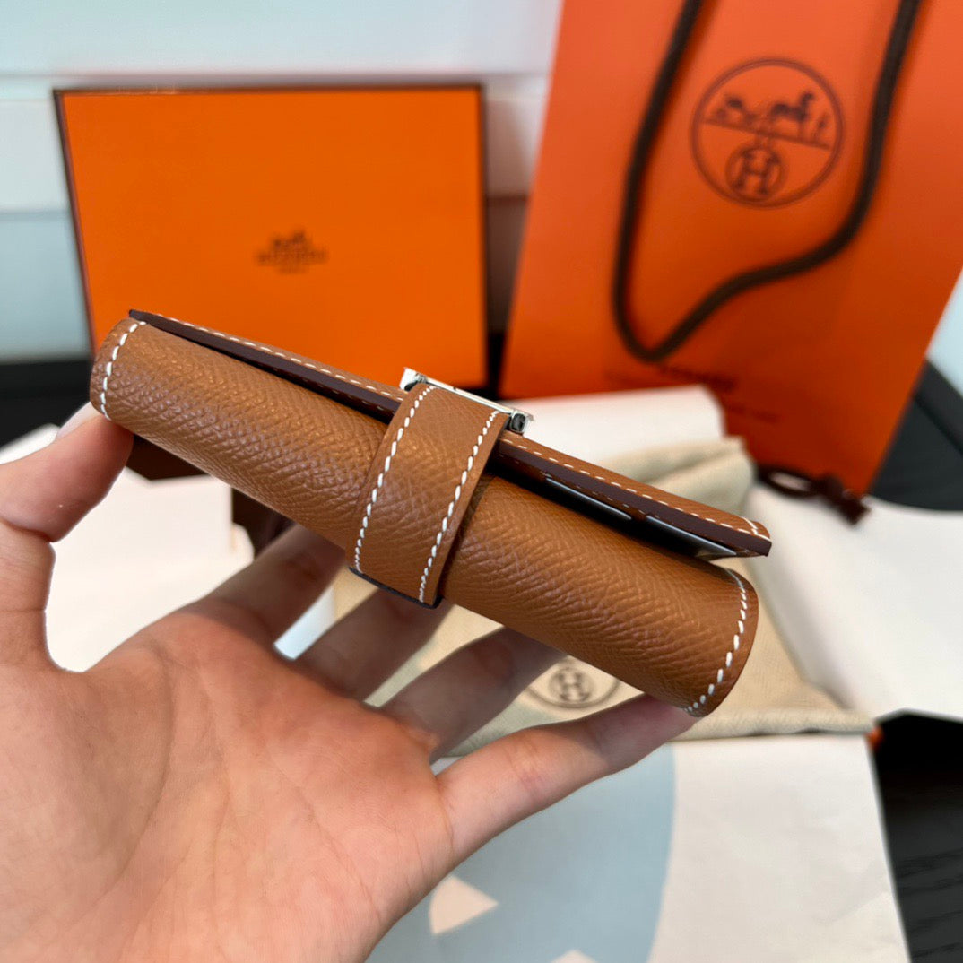 에르메스 베안 콤비 월렛 앱송 은장