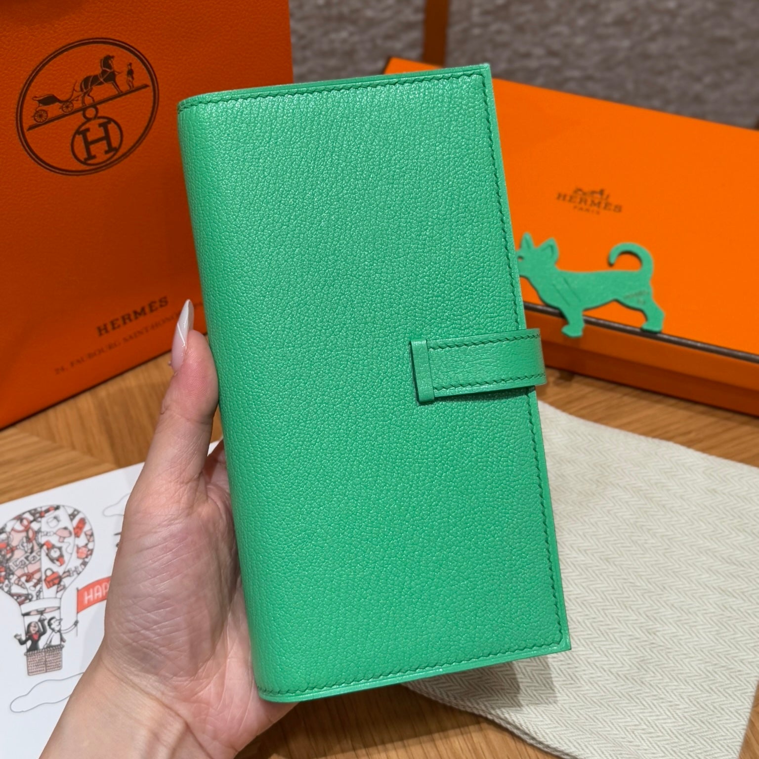 에르메스 베안 장지갑 미조레