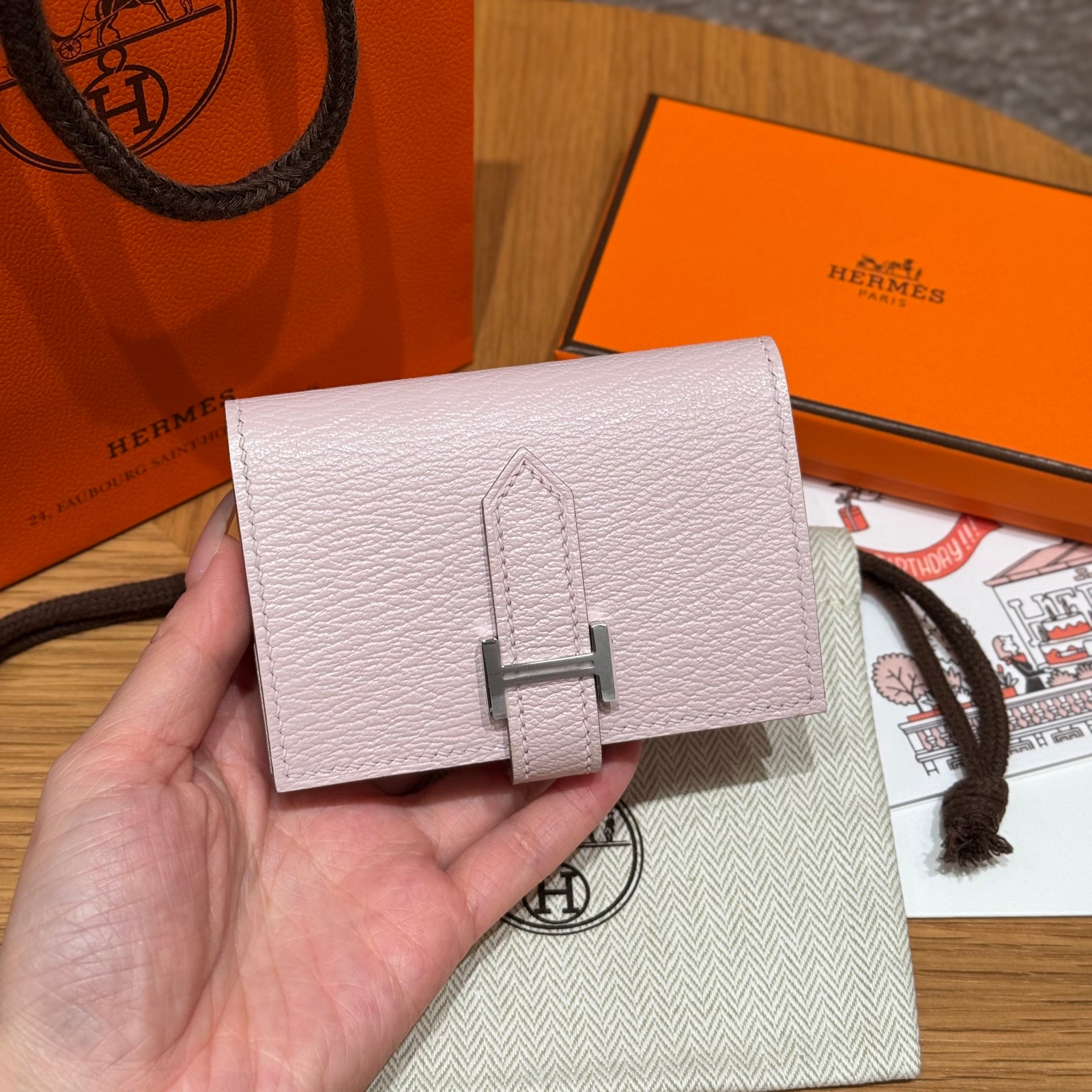 에르메스 베안 카드 지갑 미조레