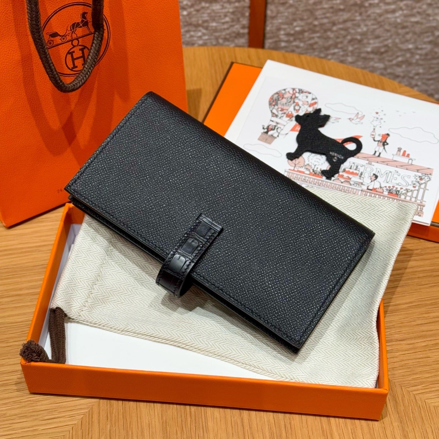 에르메스 베안 장지갑 터치