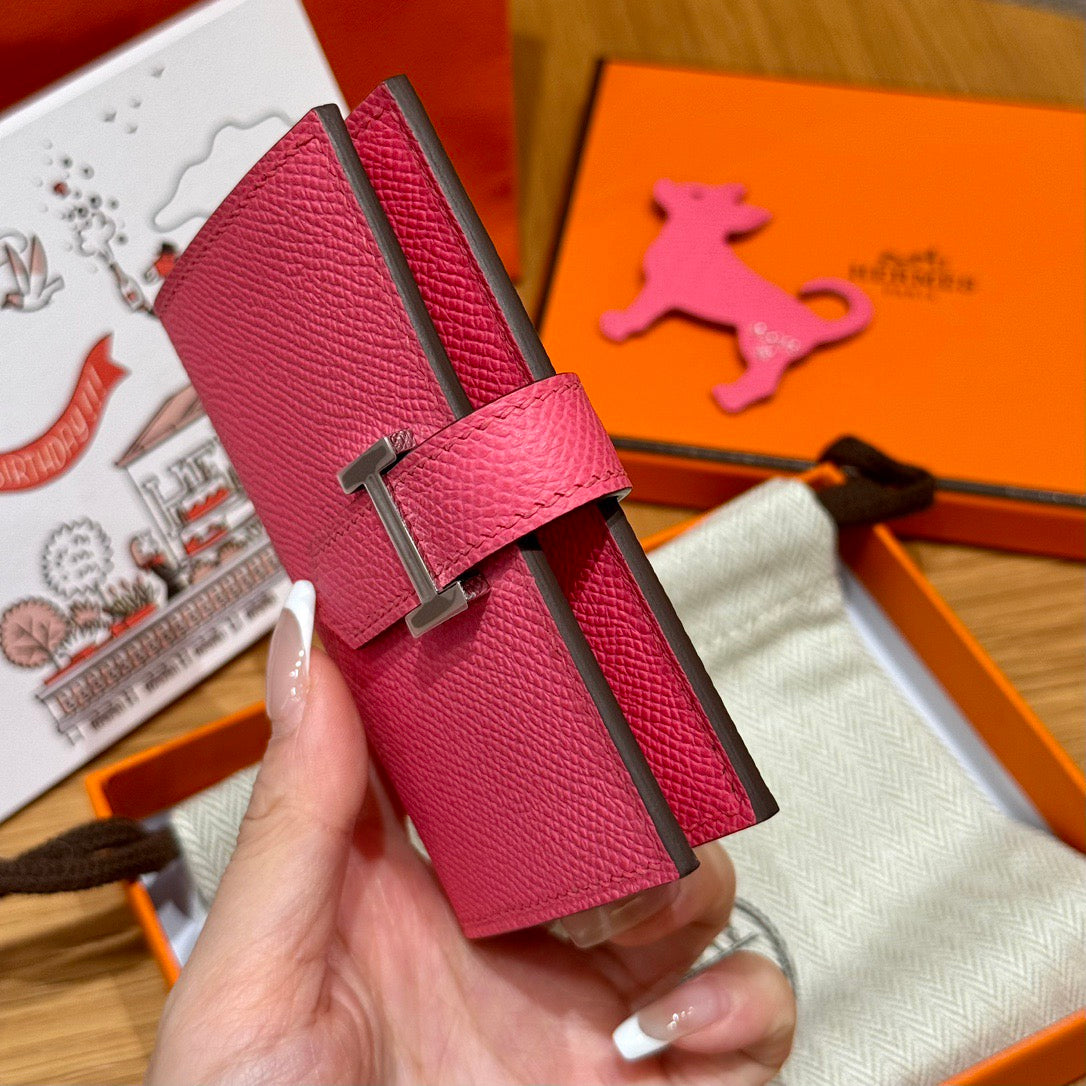 에르메스 베안 카드 지갑 앱송 은장