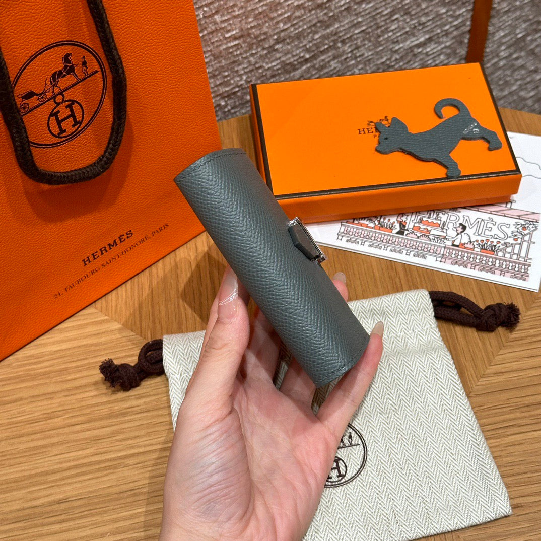 에르메스 베안 카드 지갑 앱송 은장