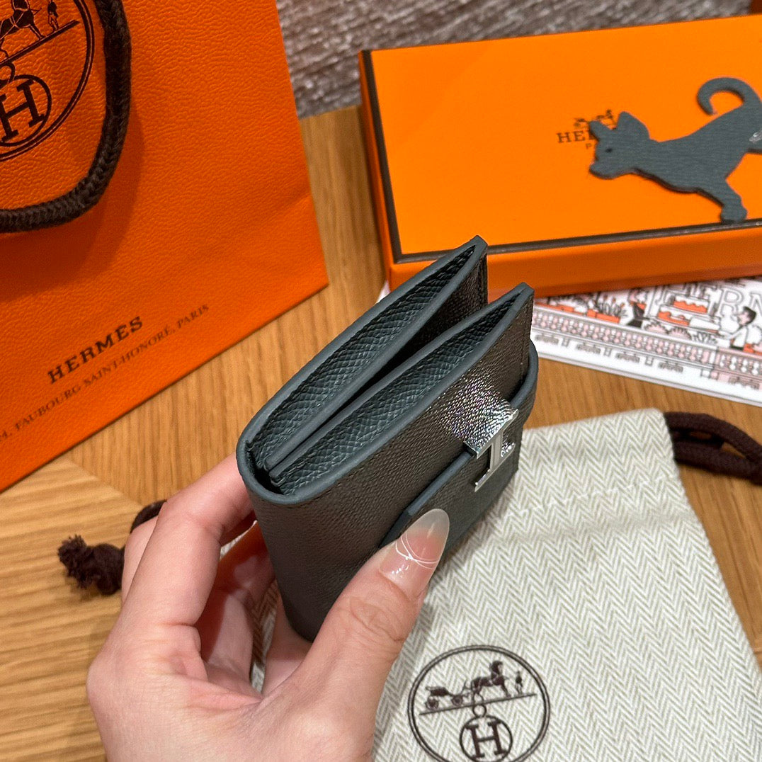 에르메스 베안 카드 지갑 앱송 은장