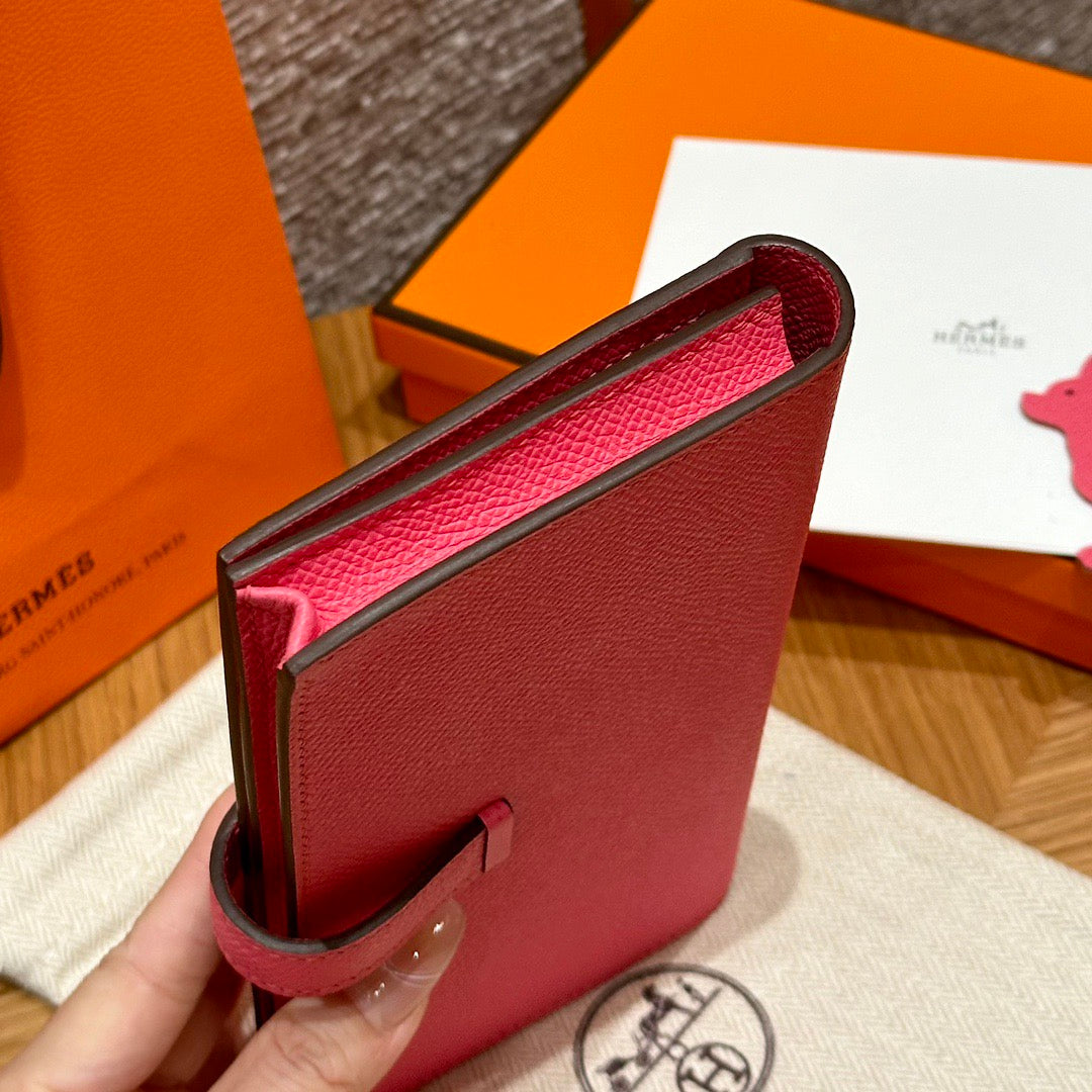 에르메스 베안 장지갑 앱송 (로즈 립스틱)