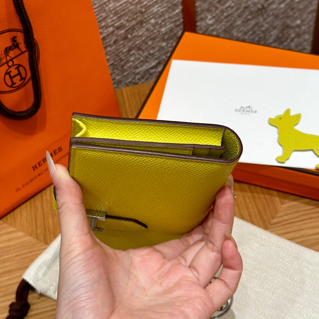 에르메스 베안 장지갑 앱송 (라임)