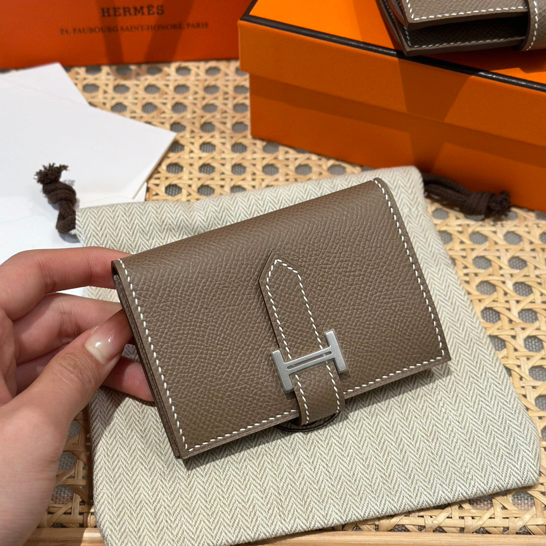 에르메스 베안 카드 지갑 앱송 은장