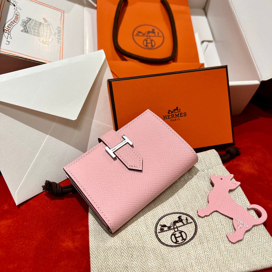 에르메스 베안 카드 지갑 앱송 은장