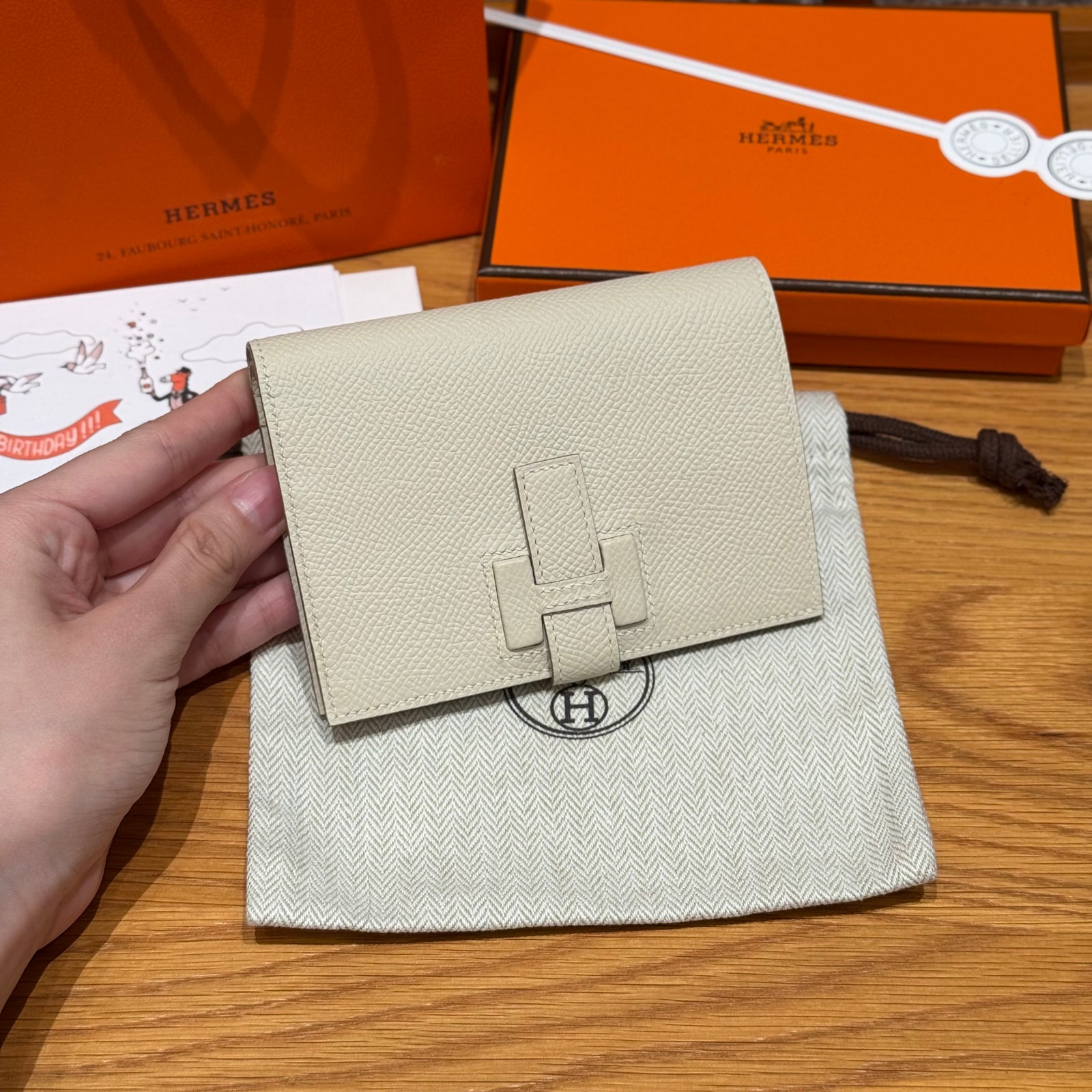 에르메스 H 파상트 반지갑 앱송