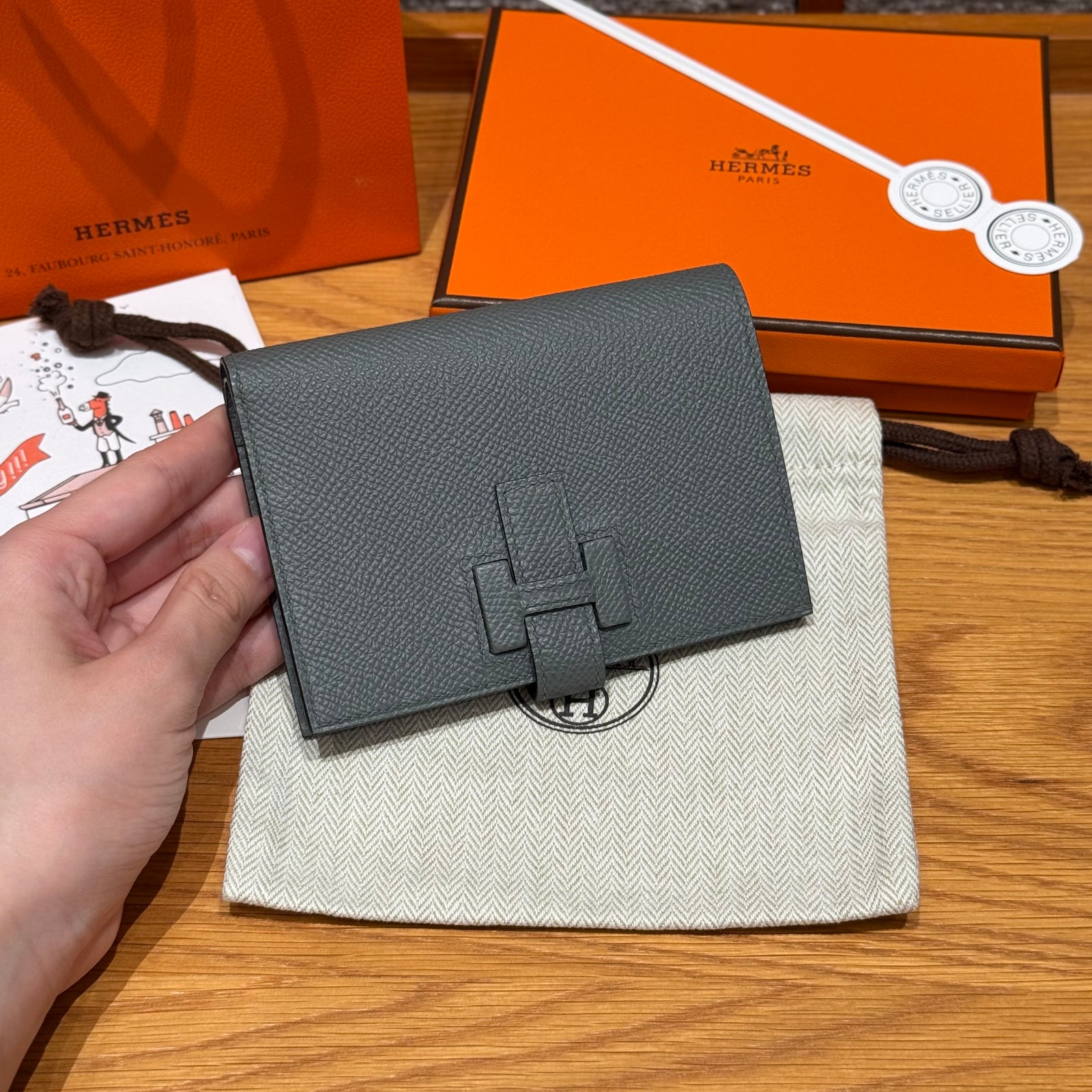 에르메스 H 파상트 반지갑 앱송