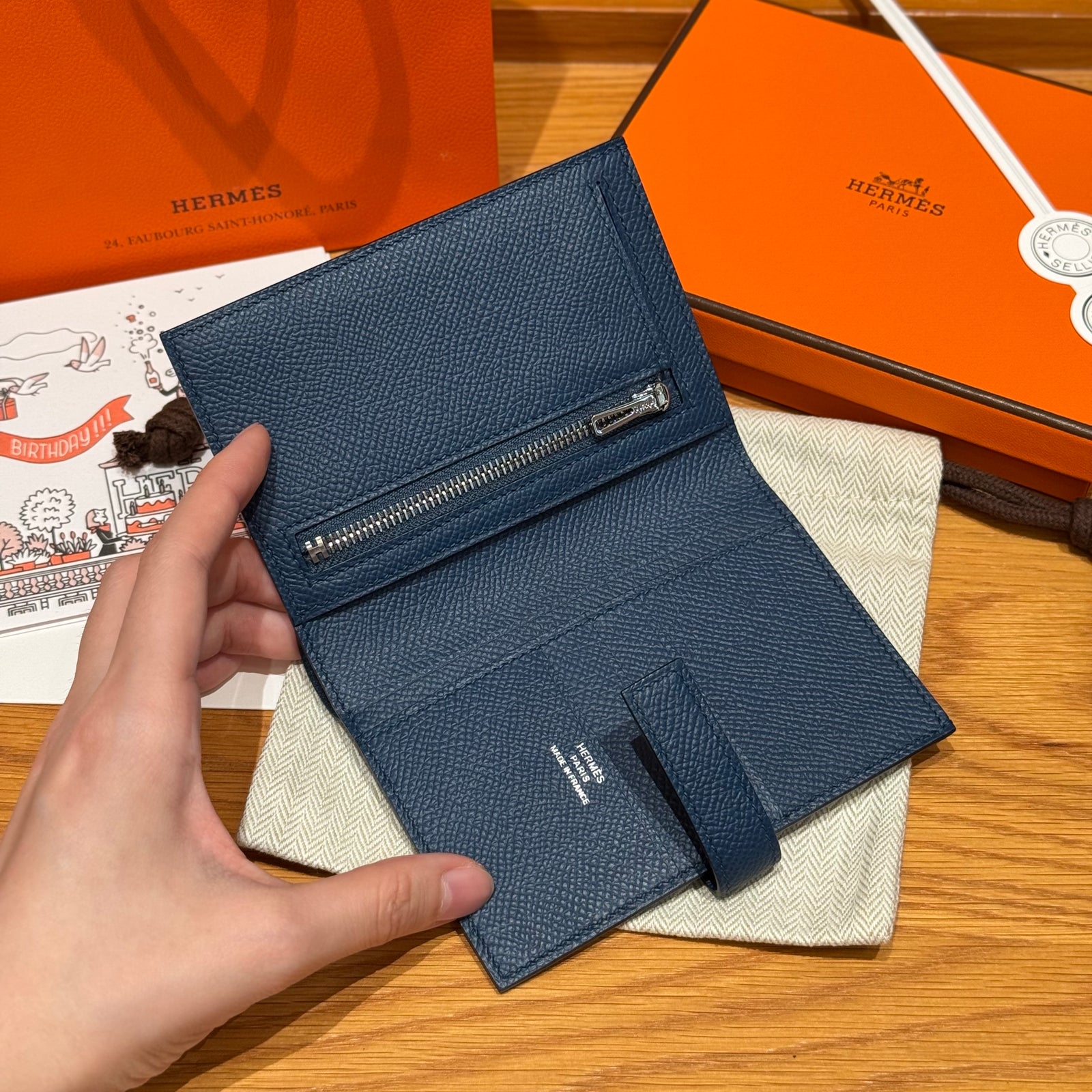 에르메스 H 파상트 반지갑 앱송