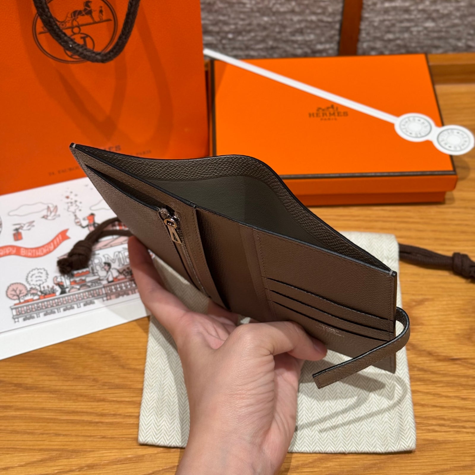 에르메스 H 파상트 반지갑 앱송