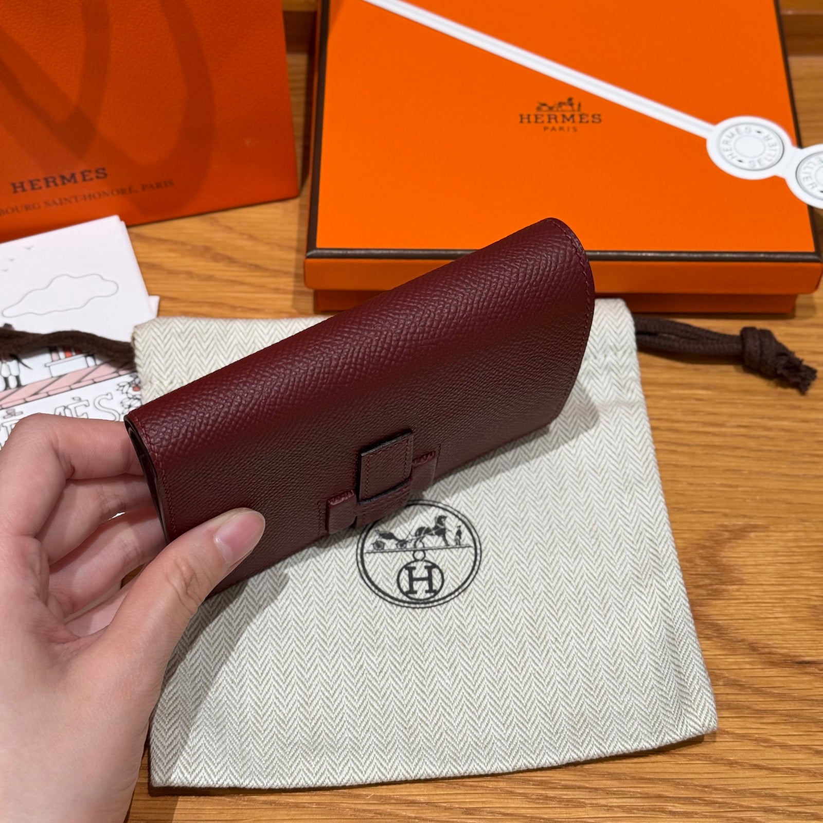 에르메스 H 파상트 반지갑 앱송