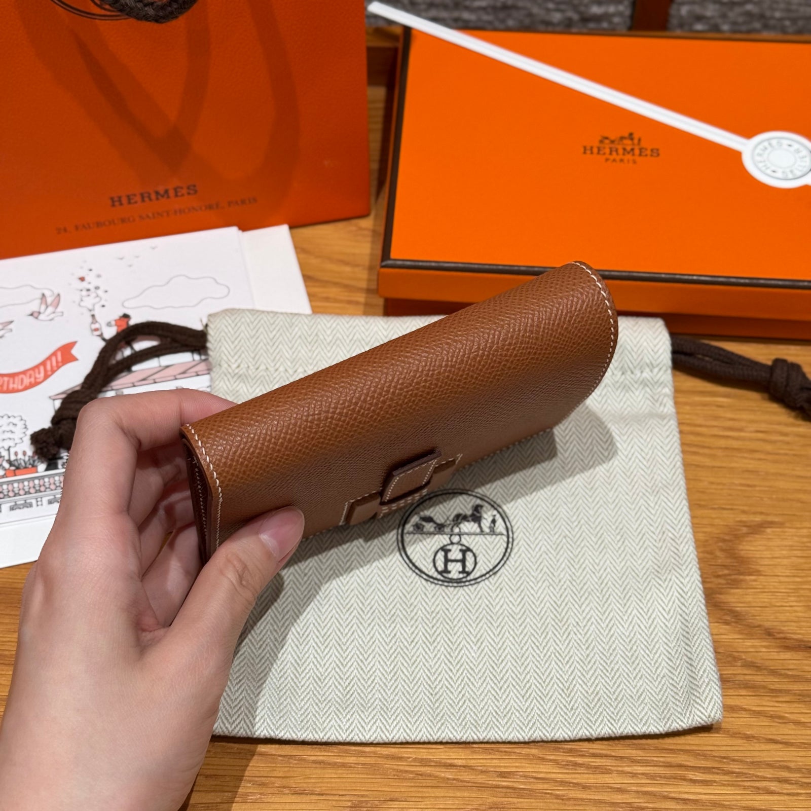 에르메스 H 파상트 반지갑 앱송