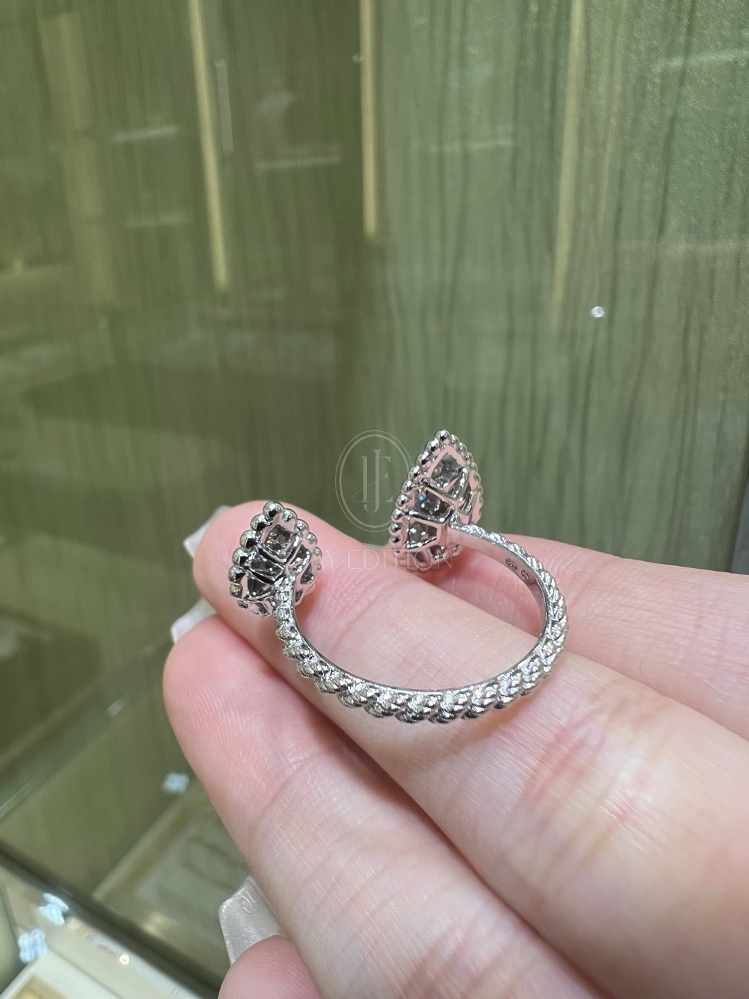 부쉐론 쎄뻥 보헴 s, xs 모티브 링 (18K)