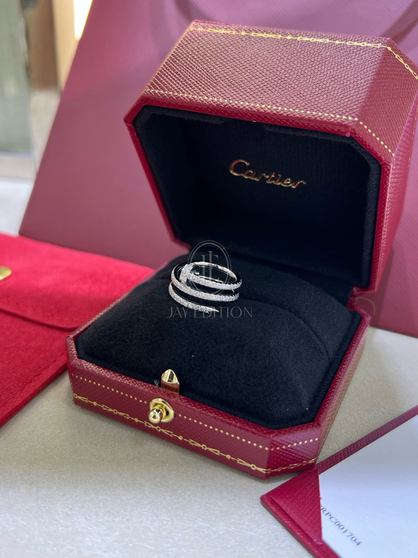 까르띠에 앵끌루 더블 링 (18k)