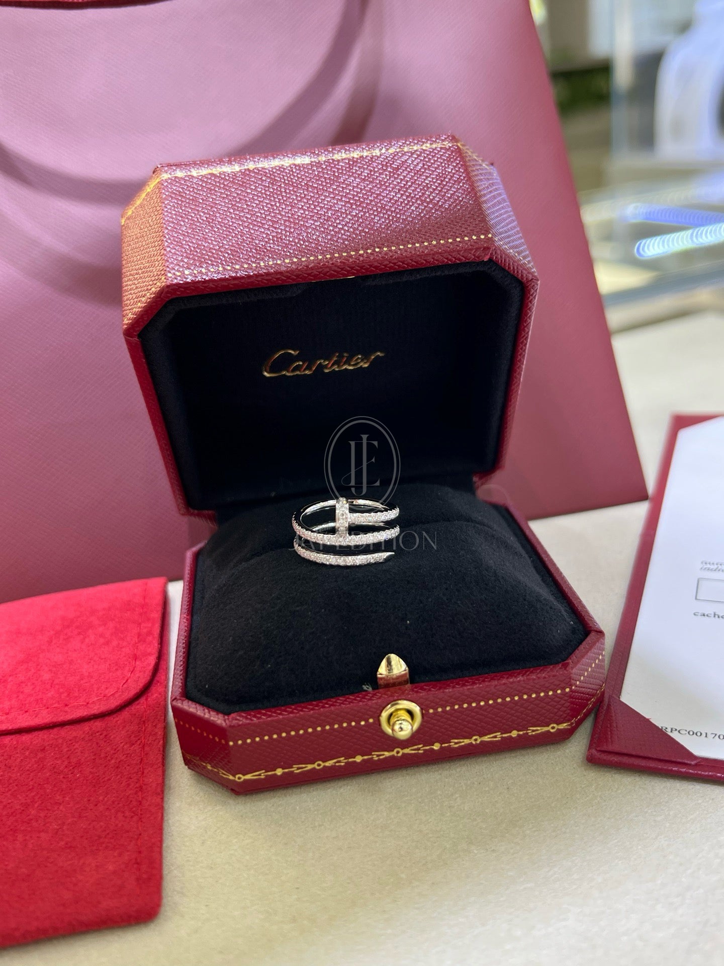 까르띠에 앵끌루 더블 링 (18k)