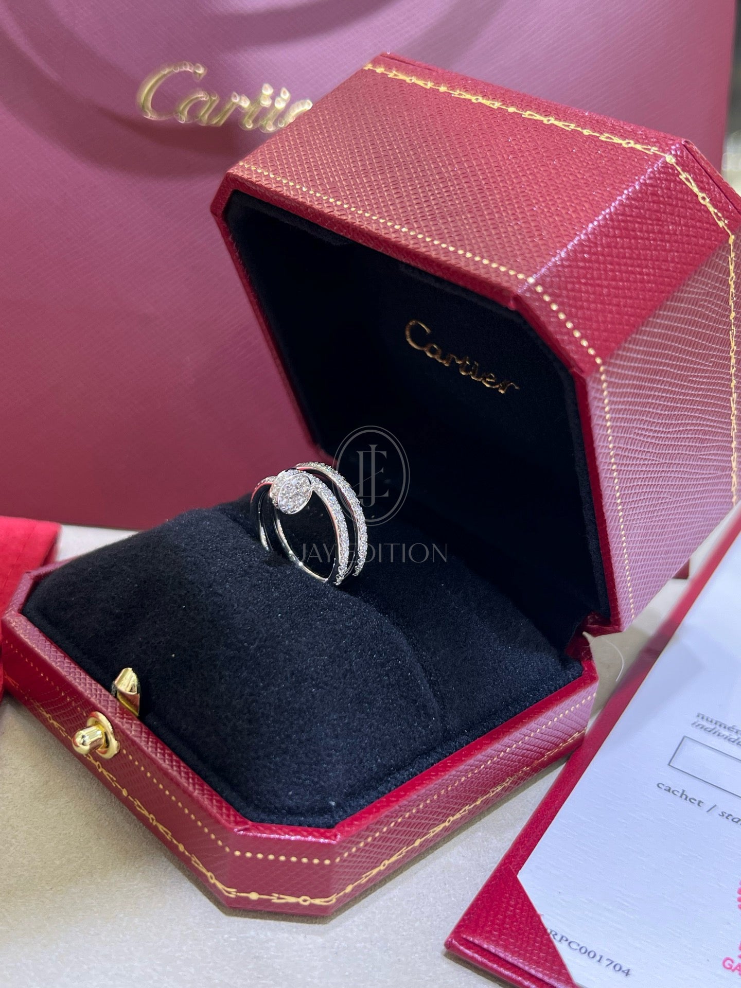 까르띠에 앵끌루 더블 링 (18k)