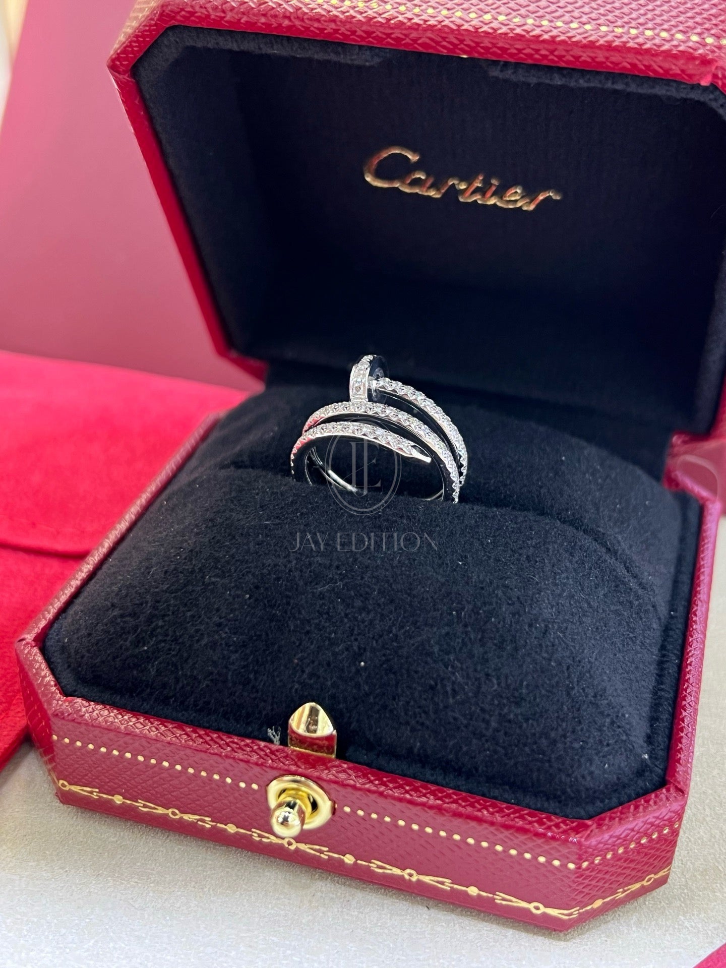 까르띠에 앵끌루 더블 링 (18k)