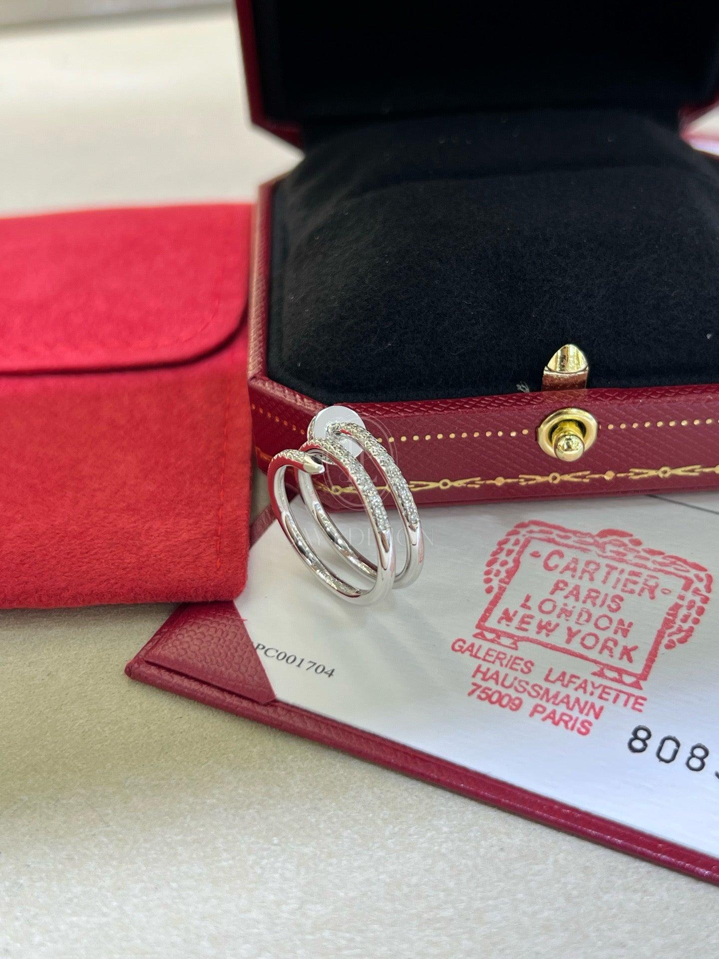 까르띠에 앵끌루 더블 링 (18k)