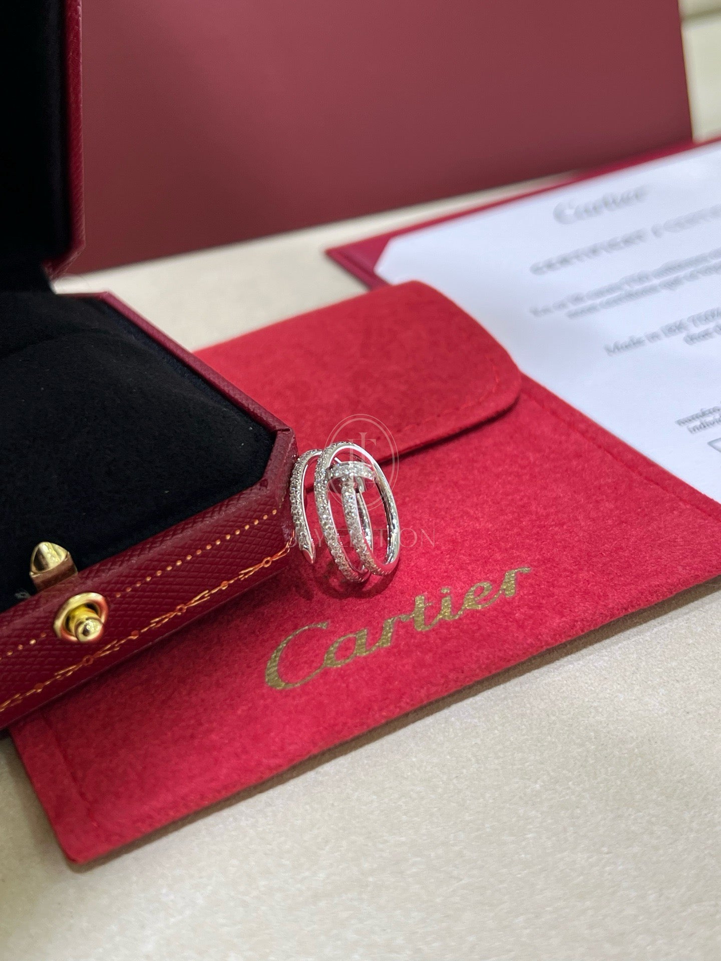 까르띠에 앵끌루 더블 링 (18k)