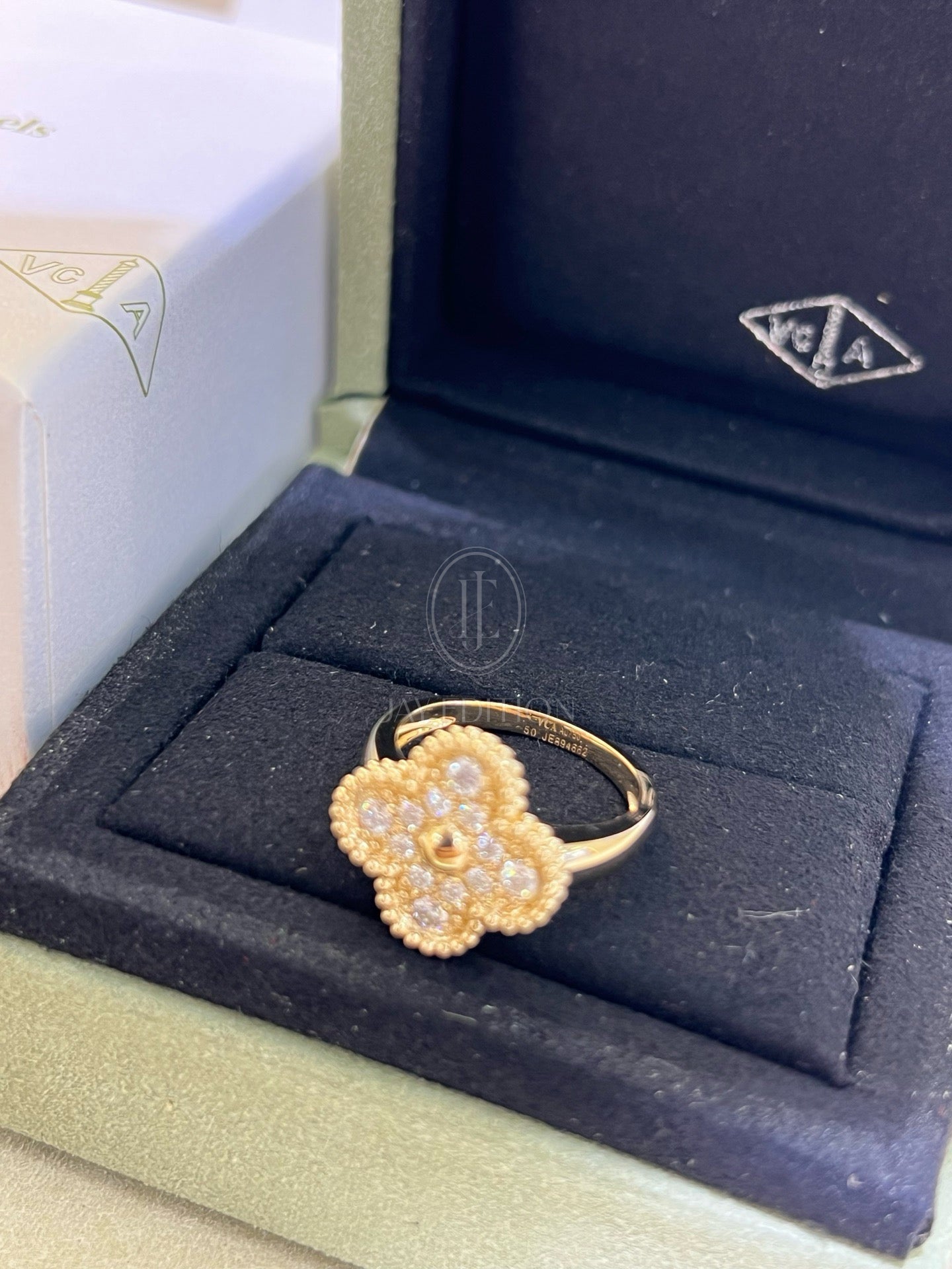 반클리프 빈티지 다이아 알함브라 링 (18K)