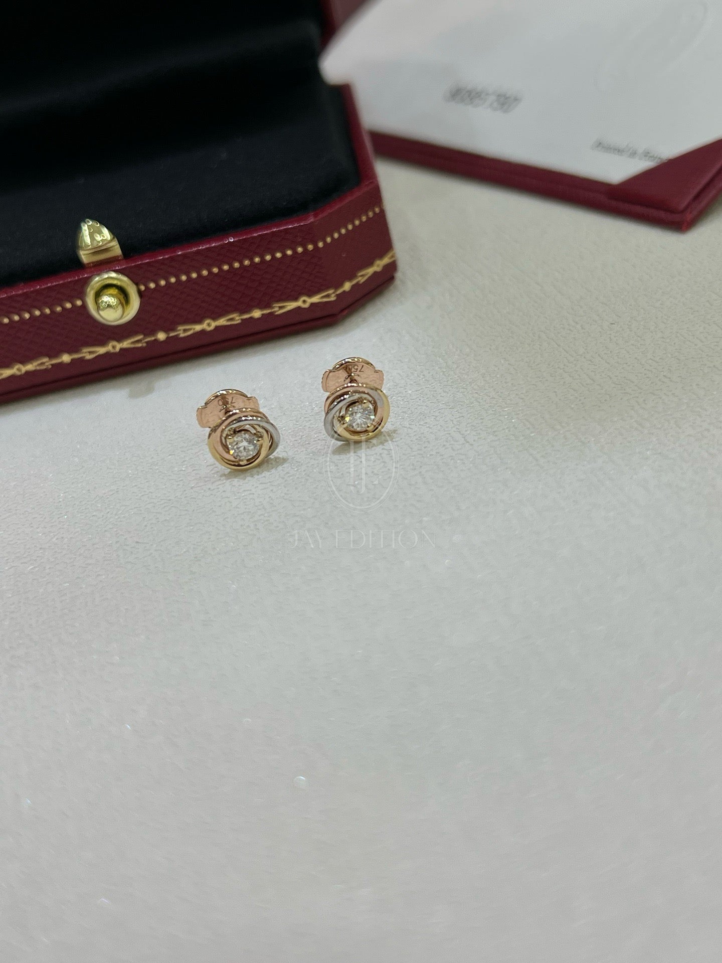 까르띠에 트리니티 스터드 이어링 (18K)