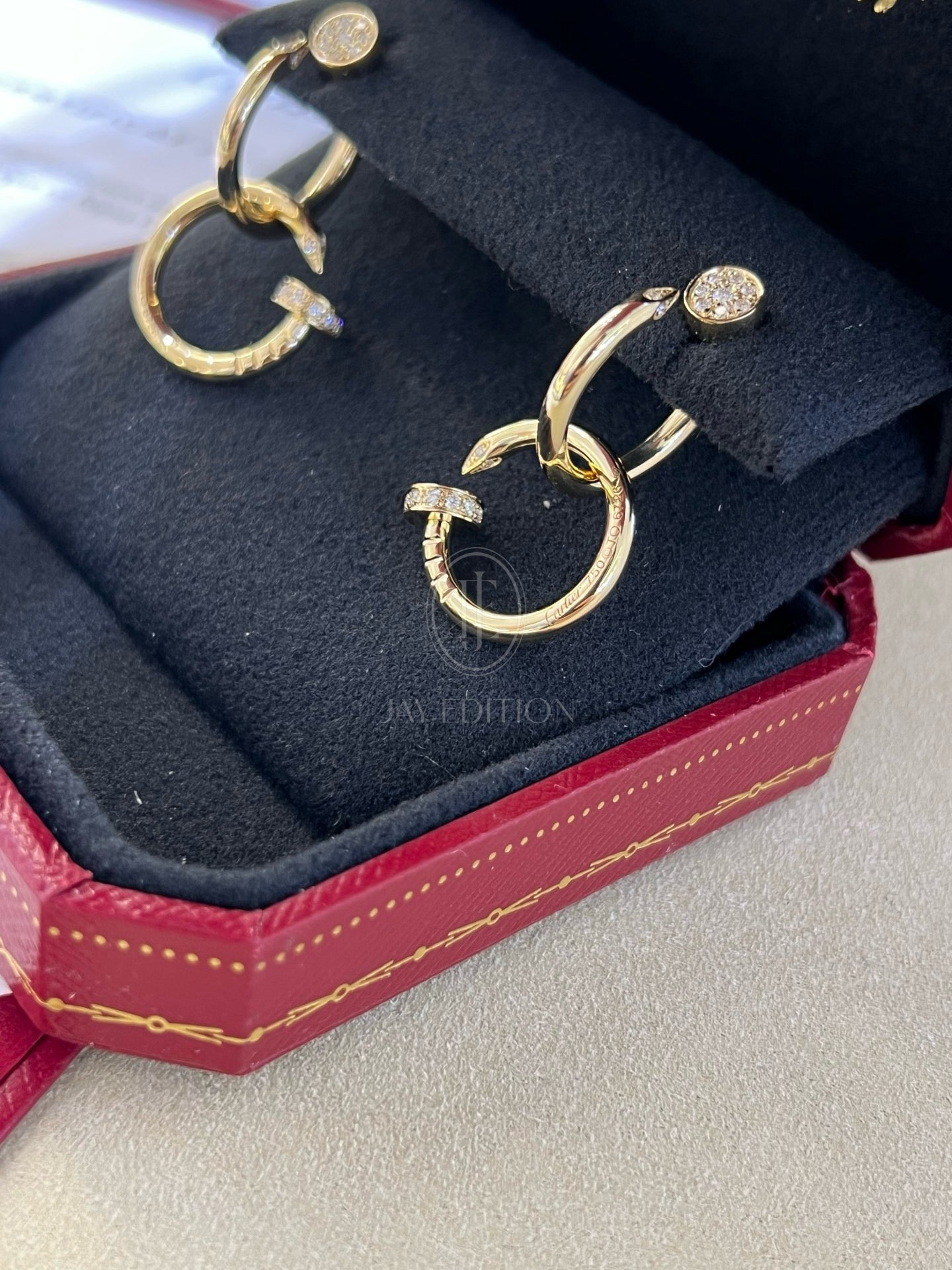 까르띠에 앵끌루 더블 이어링 (18K)