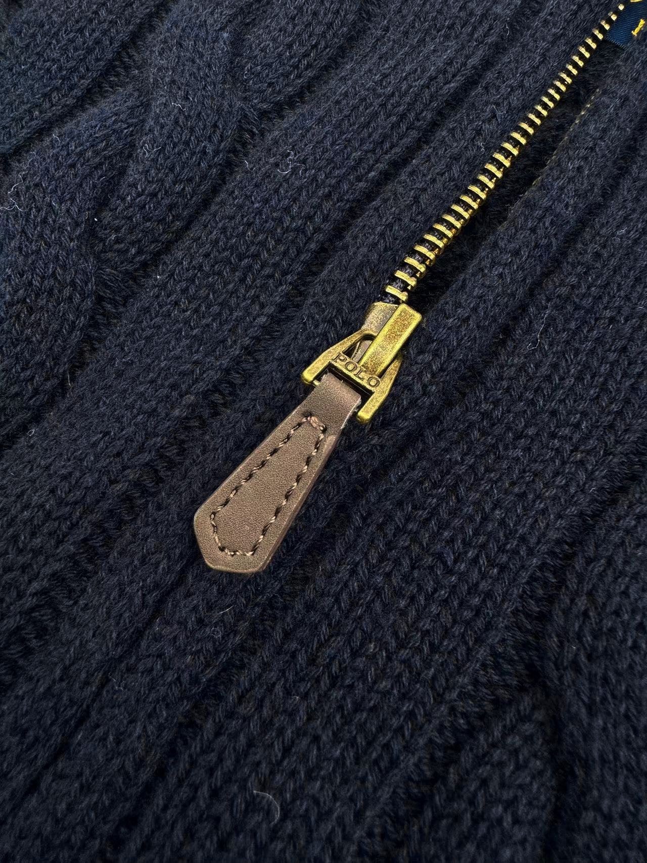 폴로 케이블 니트 코튼 스웨터