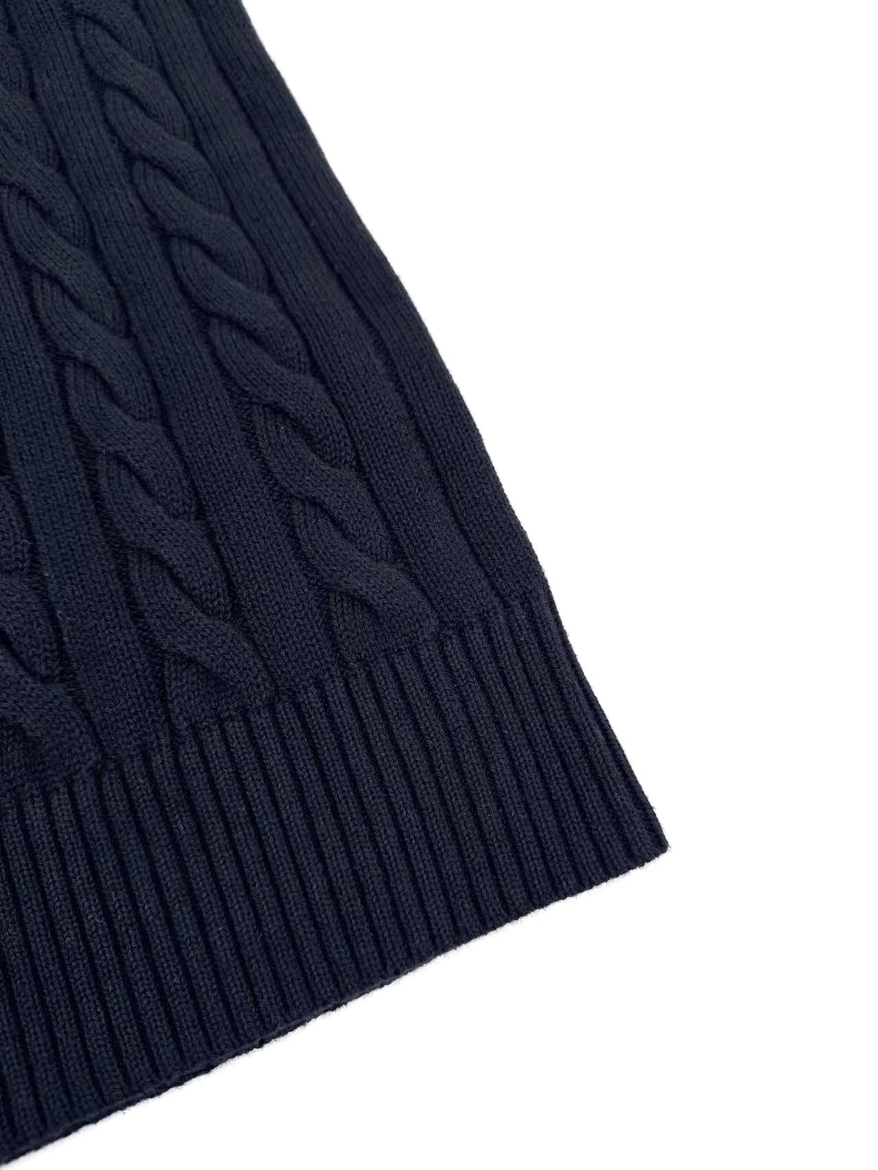 폴로 케이블 니트 코튼 스웨터