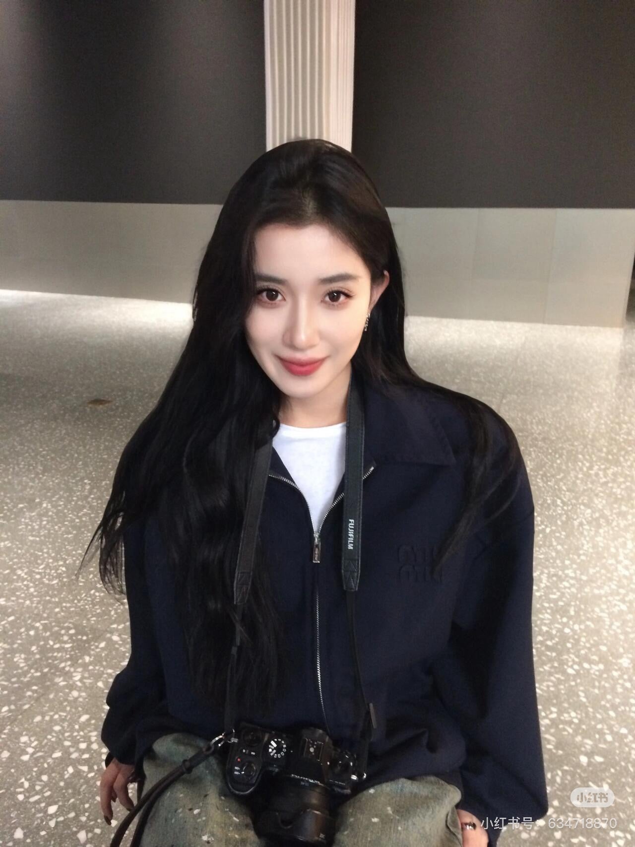 미우미우 모헤어 블루종 자켓