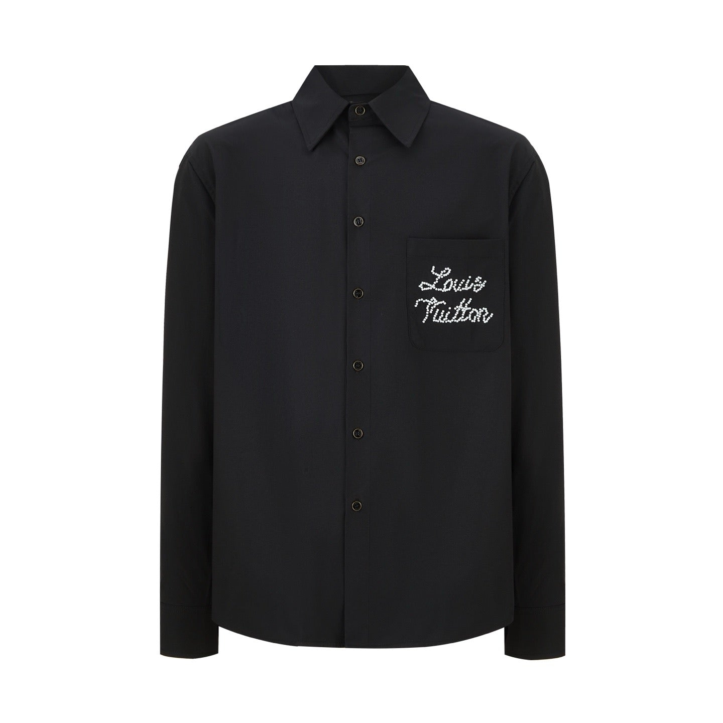 루이비통 엠브로이더드 시그니처 롱 슬리브드 셔츠