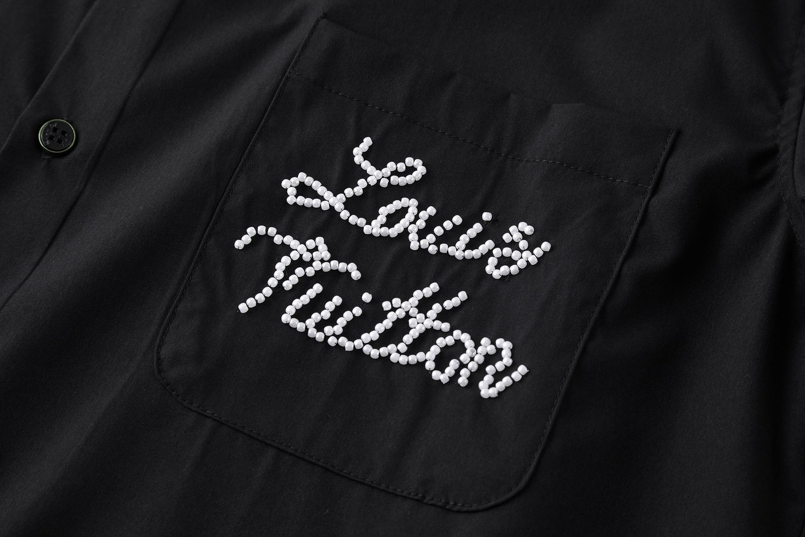 루이비통 엠브로이더드 시그니처 롱 슬리브드 셔츠