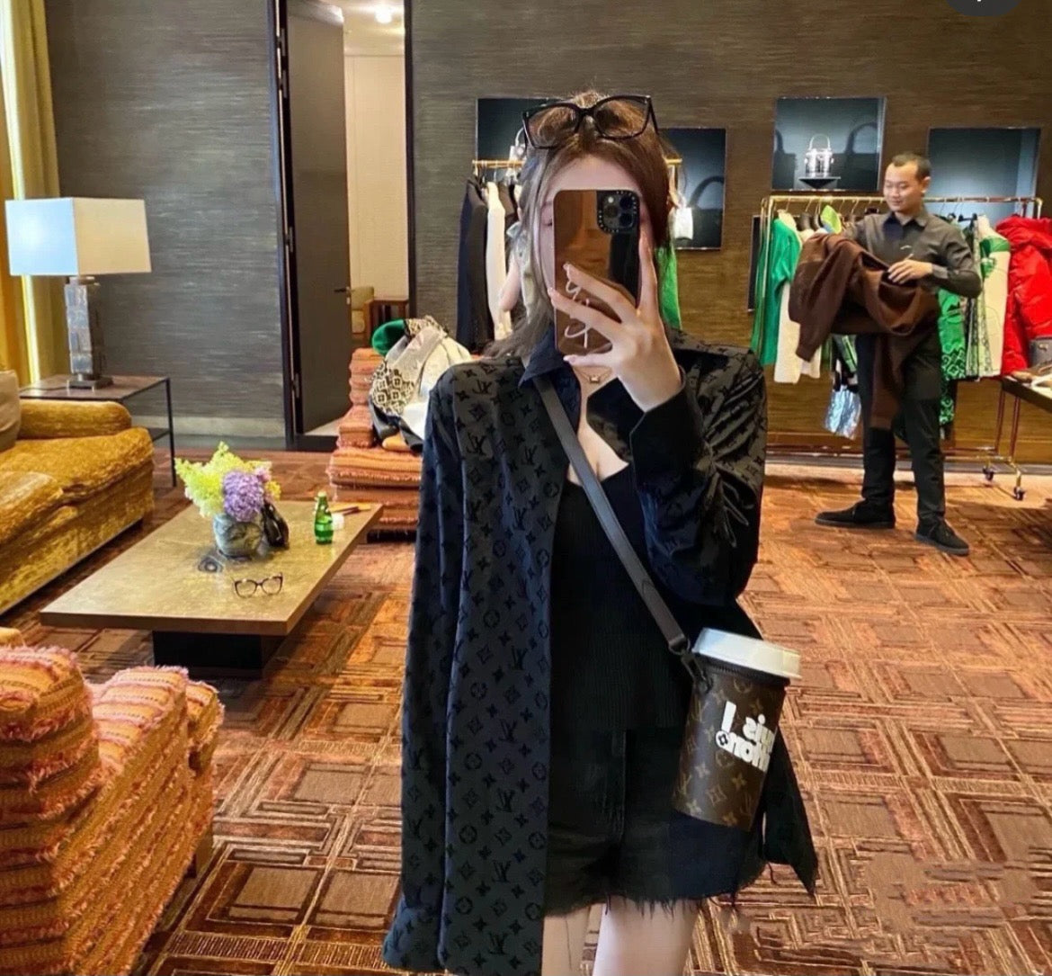 루이비통 모노그램 플록 셔츠