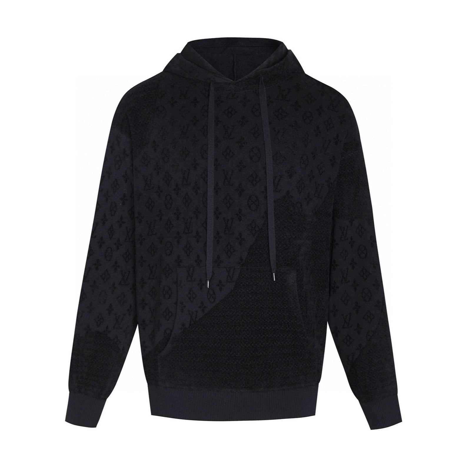 루이비통 그래픽 자카드 모노그램 후드 티셔츠