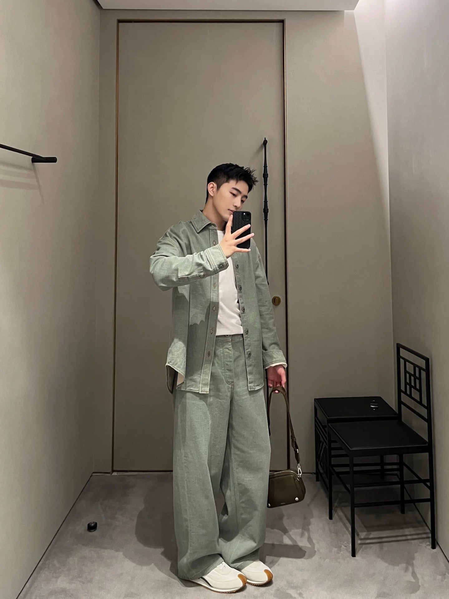 로에베 데님 청바지