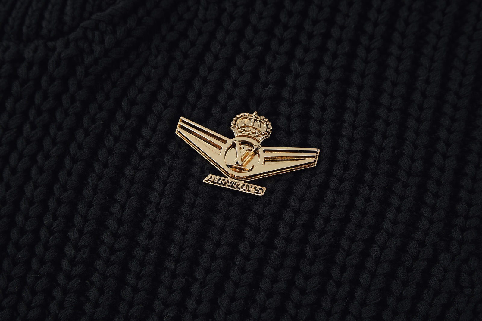 루이비통 청키 니트 울 블렌드 하프 지퍼 스웨터