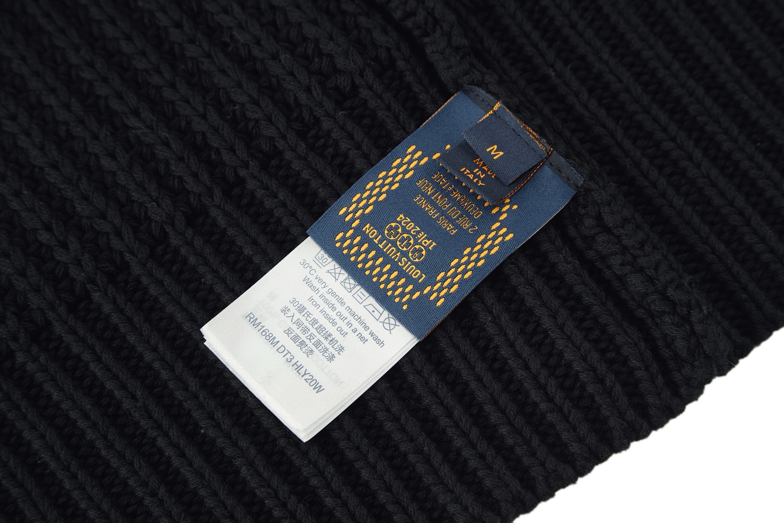 루이비통 청키 니트 울 블렌드 하프 지퍼 스웨터