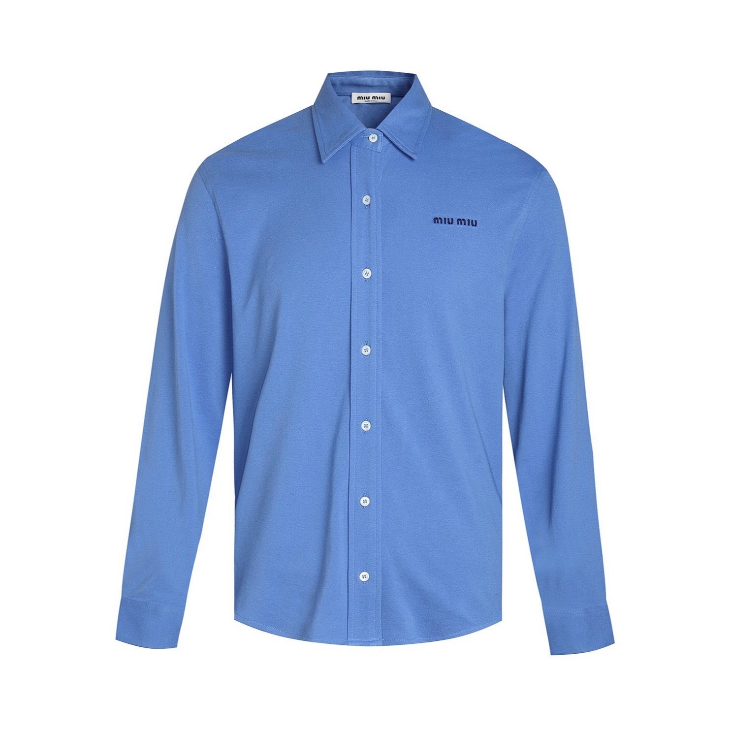 미우미우 코튼 피케 셔츠