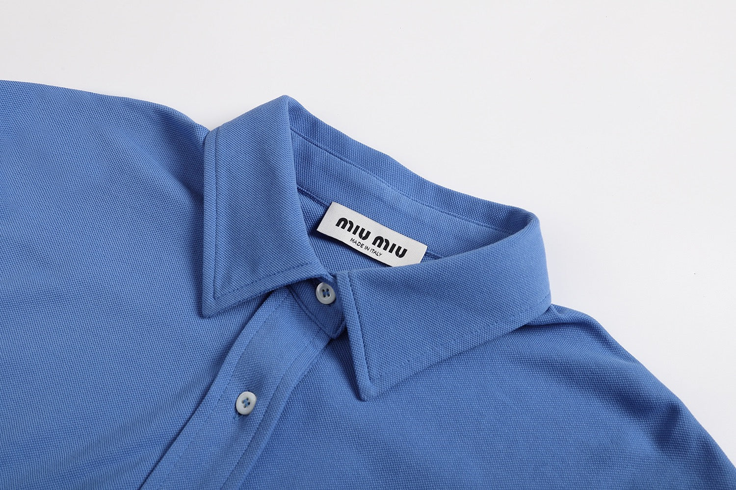 미우미우 코튼 피케 셔츠