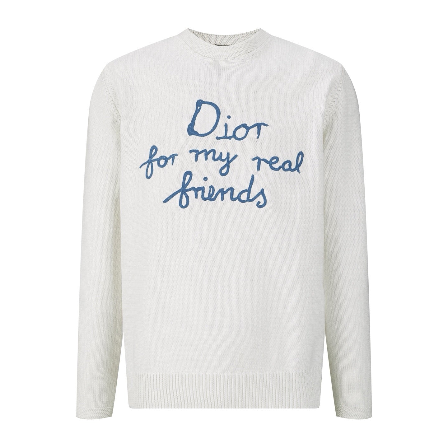 디올 x 하일톤 넬 코튼 블렌드 저지 스웨터