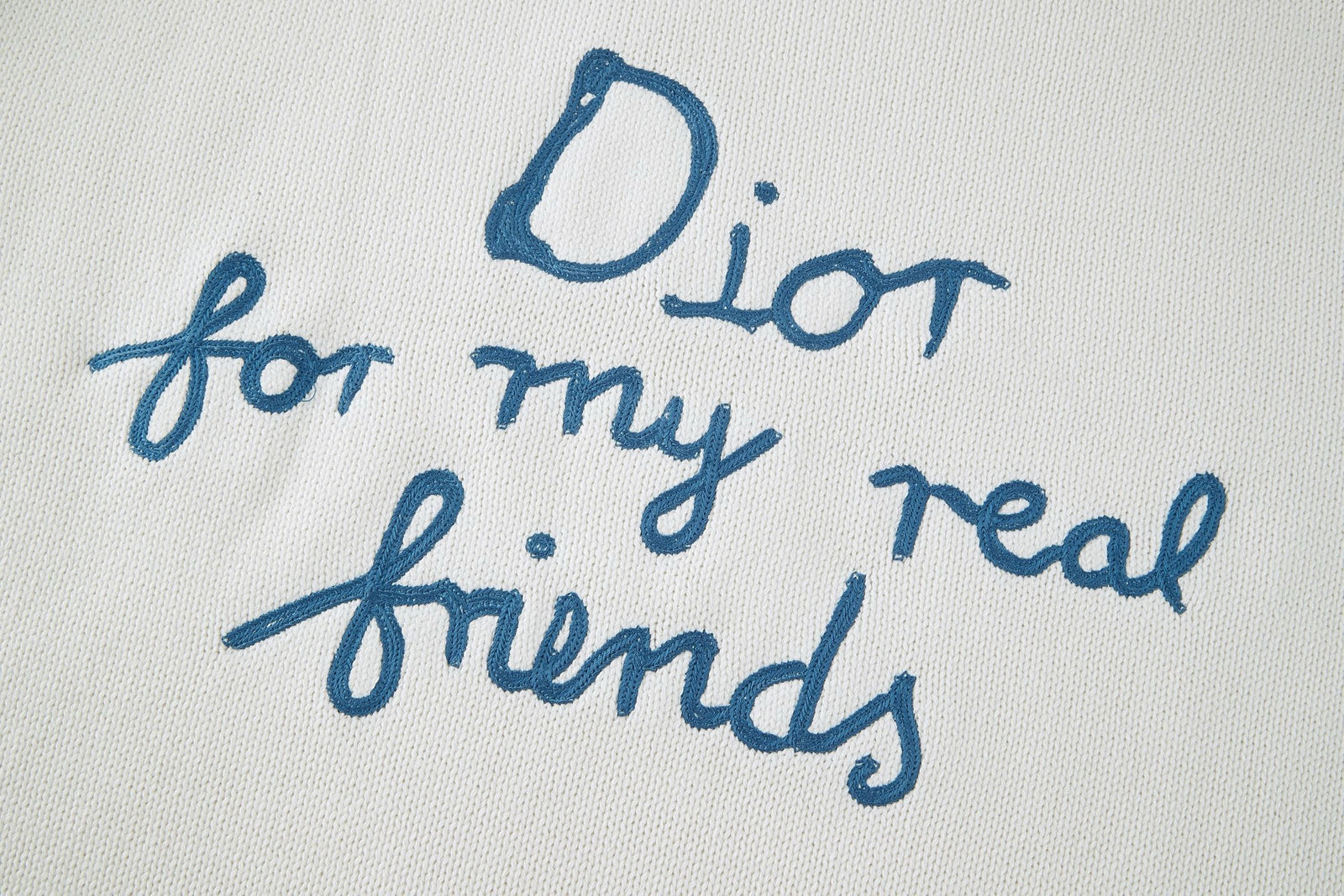 디올 x 하일톤 넬 코튼 블렌드 저지 스웨터