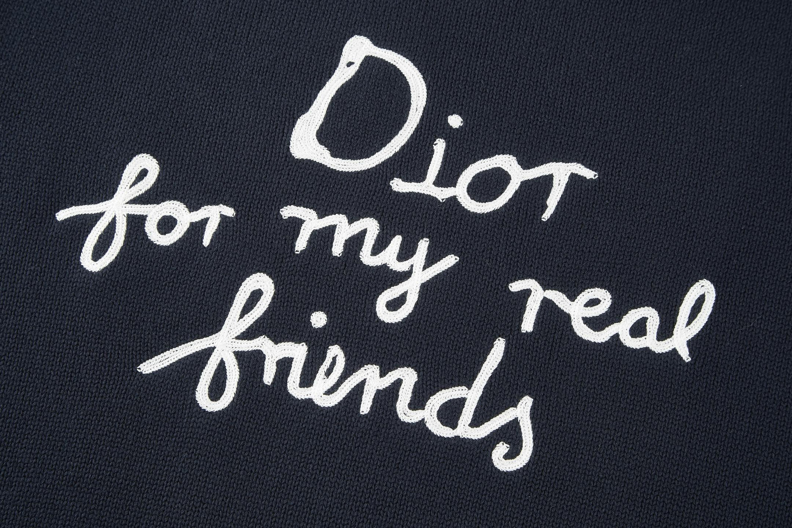 디올 x 하일톤 넬 코튼 블렌드 저지 스웨터