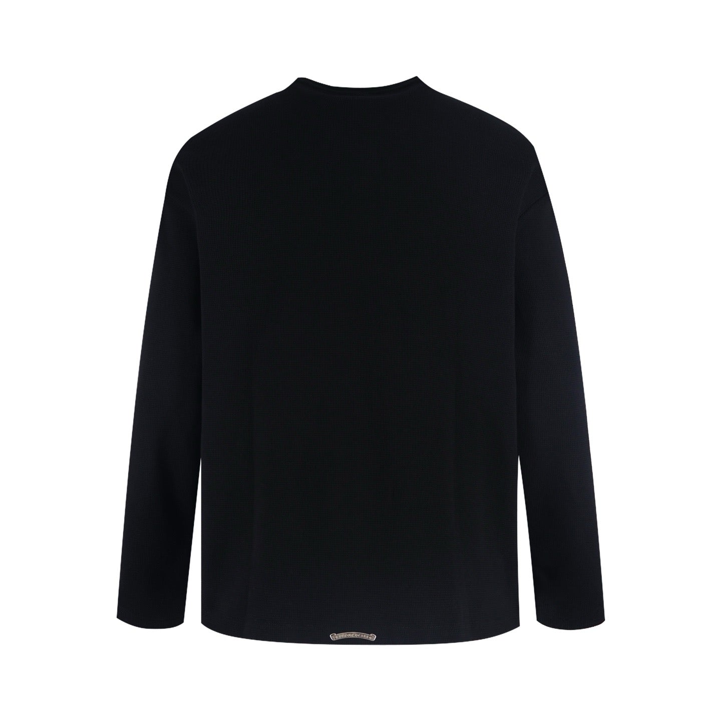 크롬하츠 헨리넥 크로스 와펜 와플 니트 롱슬리브 티셔츠