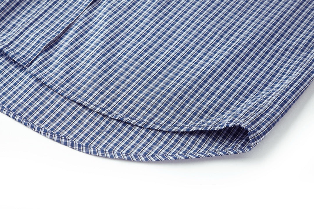 미우미우 체크 팝린 셔츠