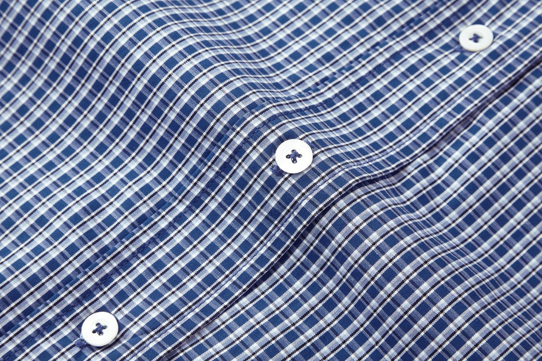 미우미우 체크 팝린 셔츠