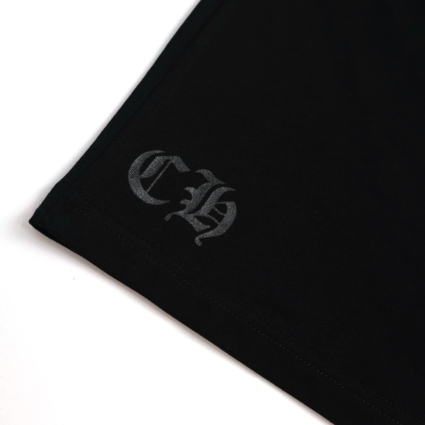 크롬하츠 넥 스크립트 로고 롱슬리브 티셔츠