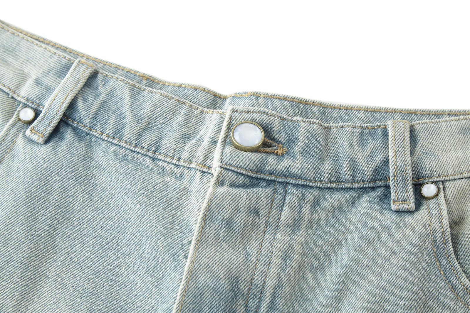 루이비통 와이드 레그 핏 데님 청바지