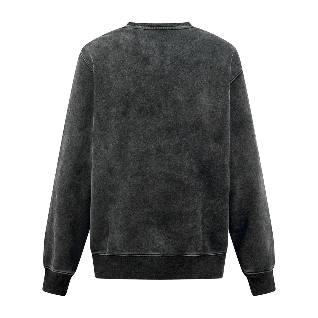 구찌 블랙 자수 저지 맨투맨